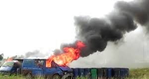 Diesel: Army Destroys Two Smuggled Cars, 500 Drums Of Adulterated Contents