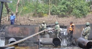 Petroluem Products: Navy Destroys Illegal Refineries In Warri, Port Harcourt