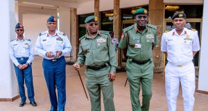 Service Chiefs Meet Buhari Nigerian's Service Chiefs After Meeting With President Muhammadu Buhari