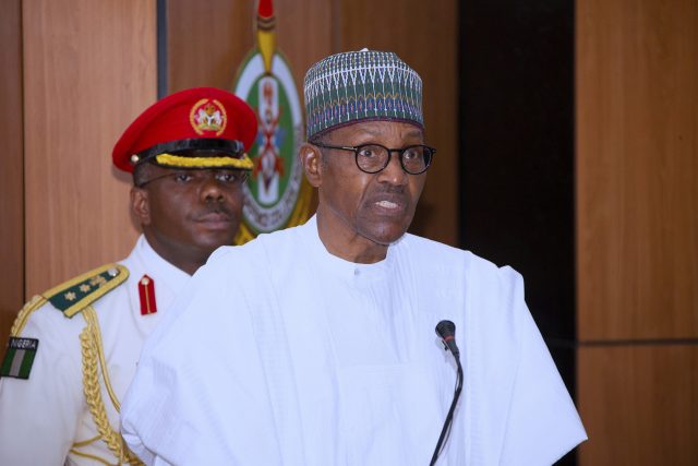 PRESIDENT-BUHARI-ATTENDS-NDC-COURSE-27-GRADUATION-0A PRESIDENT BUHARI ATTENDS NDC COURSE 27 GRADUATION 0A President Muhammadu Buhari Addressing the Graduating Course 27 during the graduation ceremony of Course 27 of the National Defence College held in Abuja.