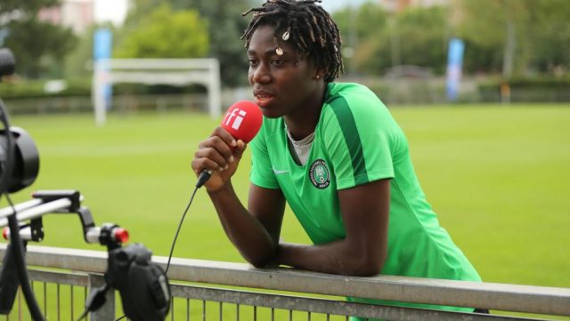 Sisat Lamina Oshoala, Nigerian Professional Tootballer Plays For Spanish Side FC Barcelona Femení