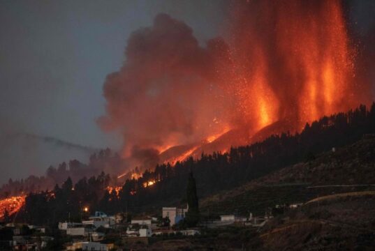 Natural Disaster: Thousands Flee As Volcanic Eruption Destroys Houses In Spain