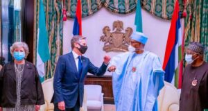 U.S. Secretary Of State, Blinken, Meets Buhari In Aso Rock