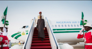 AU 35th Ordinary Session: Buhari Arrives Abuja From Ethiopia