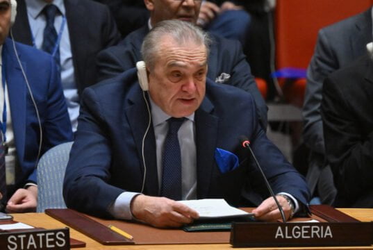 US Opposes Algeria’s Proposed UN Resolution On Israel’s Rafah. AFP 20240325 34MA8F4 v1 HighRes UnIsraelPalestinianConflict e1716941146228