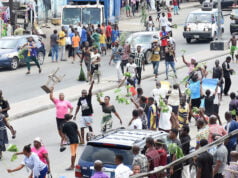 Hardship Protest: DSS Investigates Seven Polish Nationals Arrested In Kano. Protest in PortHarcourt