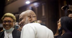 Lawyers Chart Course As Kanu’s Trial Lingers. Nnamdi Kanu in Court TheCable1 e1642602693629 1280x720